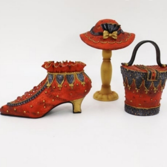 Other - 𝅺VINTAGE Collectible Willow Ruby Red Miniature Set